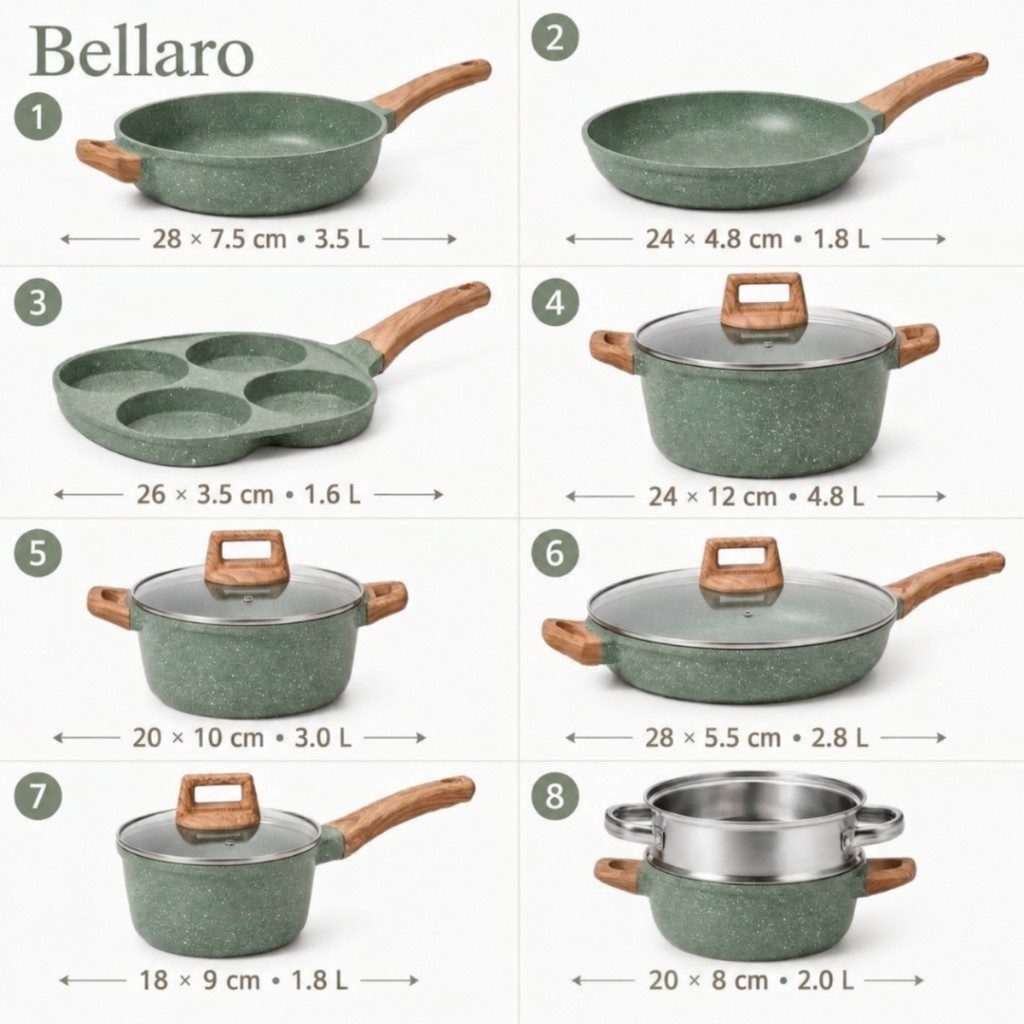 Set completo Bellaro — 12 pezzi